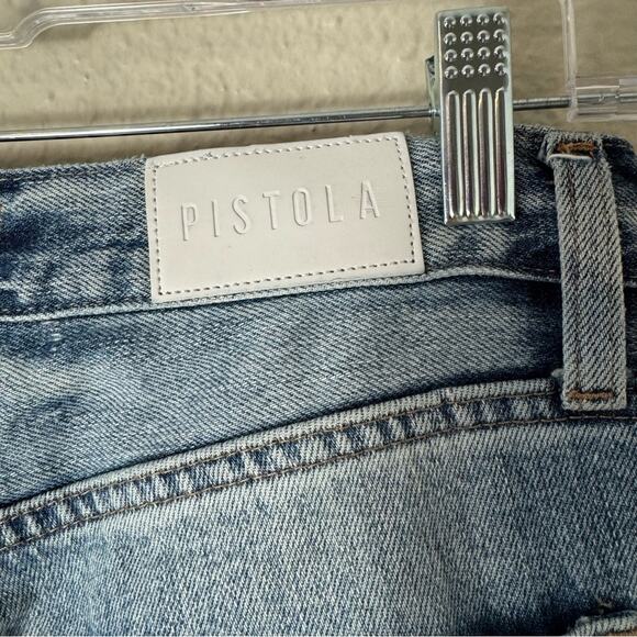 Pistola Presley Distressed Straight Leg Jeans Size 27 - Picture 4 of 7